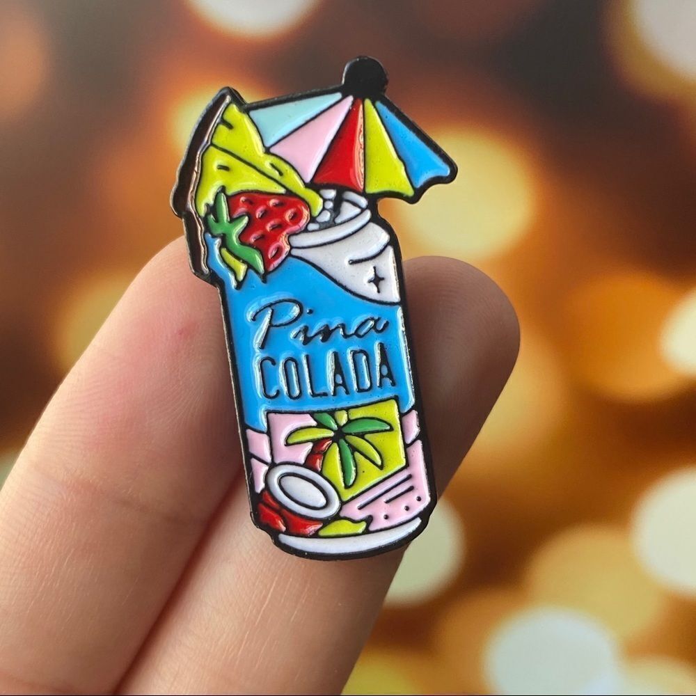 Piña Colada Enamel Pin/ Brooch